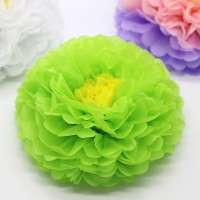 Tissue Hanging Paper Pom-poms, Flower Ball Wedding Party Outdoor Decoration Premium Tissue Paper Pom Pom Flowers