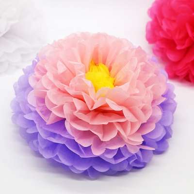 2020 Cheap hang flower wall decoration paper pom poms for wedding, parties celebration etc occasions