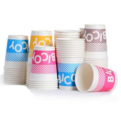 Custom printing logo paper cup Chinese high quality advertising cup thickening office water cup