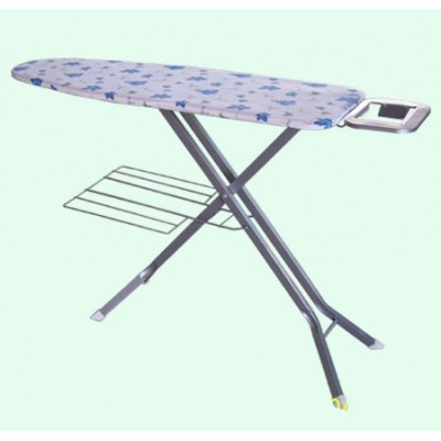 4 steps , you can adjut the height,wooden Ironing board