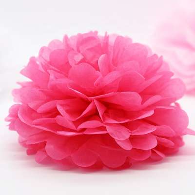 Tissue Hanging Paper Pom-poms, Flower Ball Wedding Party Outdoor Decoration Premium Tissue Paper Pom Pom Flowers