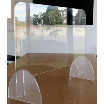 Customized Acrylic protective sneeze guard  table divider